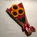 Handmade Crochet Sunflower Bouquet | Forever Flower Gift | Knitted Floral Bouquet